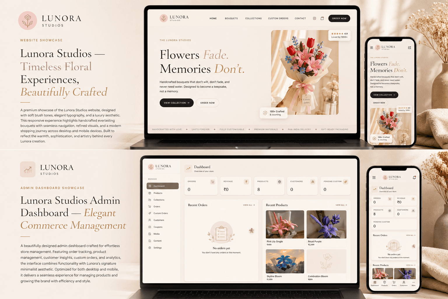 Lunora Studio — live application, lunorastudio.vercel.app